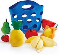 Hape fruitmandje voor peuters - speelgoed fruitset van vilt - 8 stuks-2