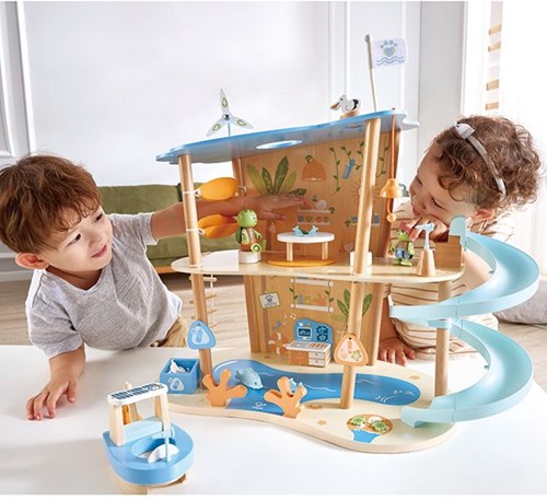 Green Planet Explorers speelgoed Oceaan Redding Playset - duurzaam houten speelgoed-2