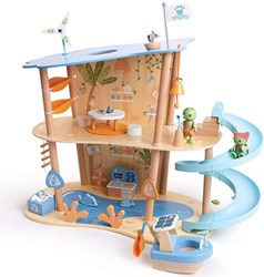 Green Planet Explorers speelgoed Oceaan Redding Playset - duurzaam houten speelgoed