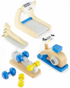 Hape Houten Poppenhuis Meubels Fitnessstudio hape kopen in de aanbieding
