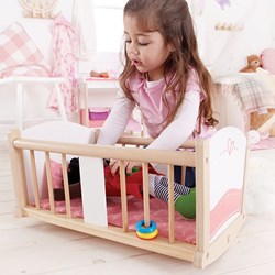 Hape houten poppenwieg cradle - duurzaam speelgoed wiegje