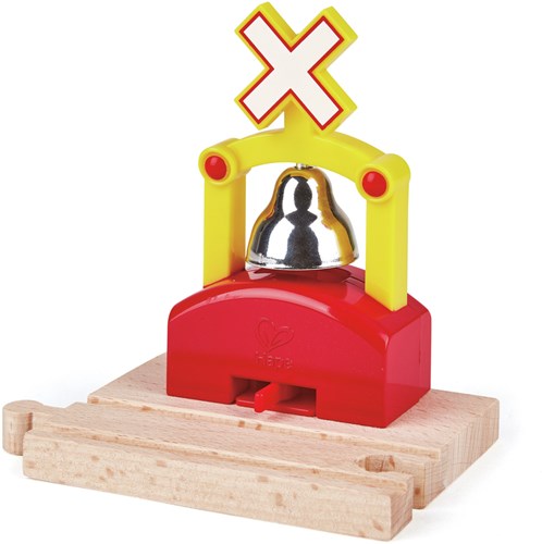 Hape automatische treinbel houten speelgoed accessoire