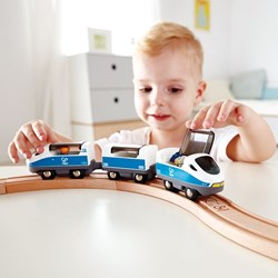 Hape houten intercity trein speelgoed - magnetische treinset