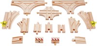 Hape houten treinbanen set - uitbreidingspakket 14-delig speelgoed