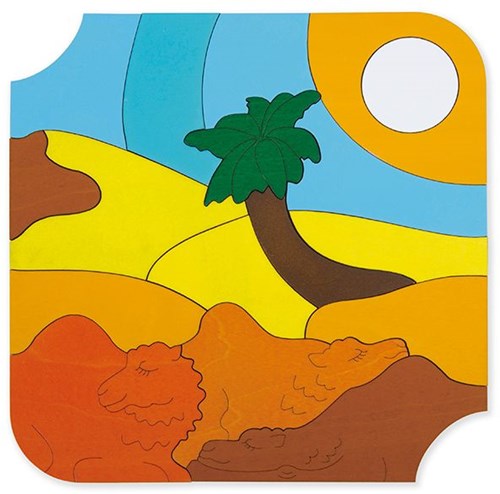 Hape houten puzzel dieren ijsbeer 33 stukjes educatief speelgoed-3