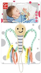 Hape baby speelgoed Butterfly Links grijpspeeltje multicolor