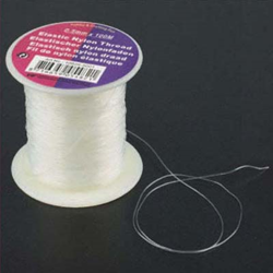 Hobby & Crafting Fun elastisch nylondraad transparant 0,5 mm 100 meter sieraden maken