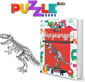 Eureka 3D Puzzle Books Kleur- en Puzzelboek - Dinosaurussen