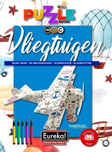 Eureka 3D Puzzle Books Kleur- en Puzzelboek - Vliegtuigen