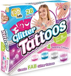 Glitter Tattoos set voor kinderen - Creatief speelgoed FAB LAB