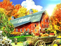 SunsOut herfstpuzzel - legpuzzel 500 stukjes natuurtafereel