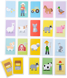 BigJigs Snap kaarten spel - Boerderij geheugenkaartspel voor kinderen