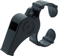 Acme fluitje Thunderer zwart plastic met vingergrip - speelgoed fluit
