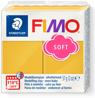 Fimo boetseerklei soft Mango Caramel 56g ovenhardend creatief