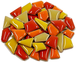 Colourful Mosaics mozaïek speelgoed Flip Mini Mix rood 100 gr creatief