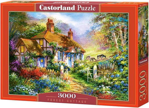 Castorland puzzel Forest Cottage - legpuzzel 3000 stukjes landschap-2