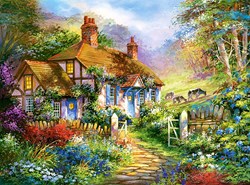 Castorland puzzel Forest Cottage - legpuzzel 3000 stukjes landschap