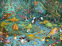 Grafika puzzel François Ruyer: Jungle - 2000 stukjes