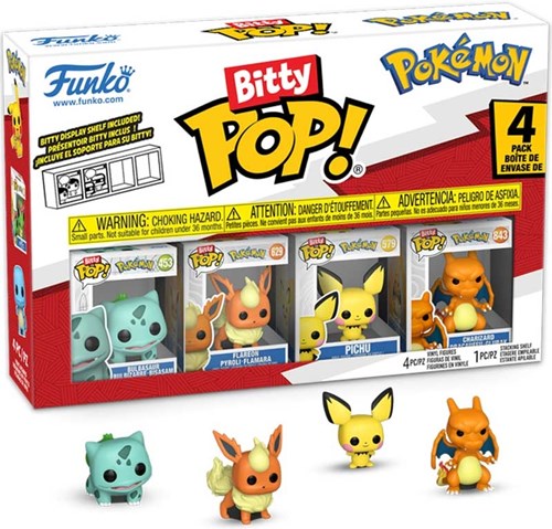 Funko Pokémon Bitty Pop Bulbasaur 4-pack verzamelset speelgoed