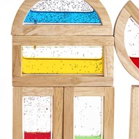 Guidecraft regenboog blokkenset water kleurrijk educatief speelgoed-3