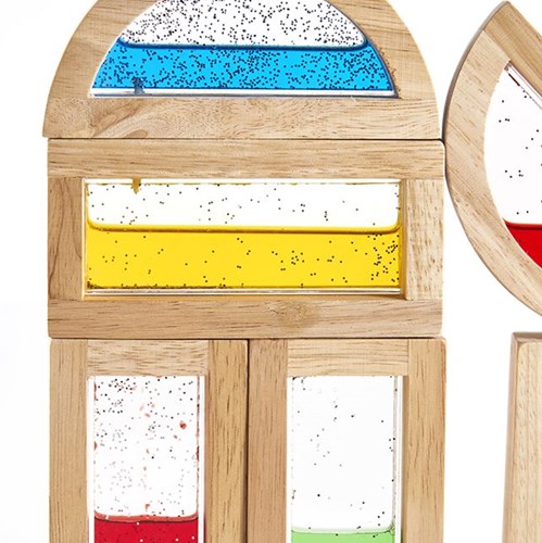 Guidecraft regenboog blokkenset water kleurrijk educatief speelgoed-3