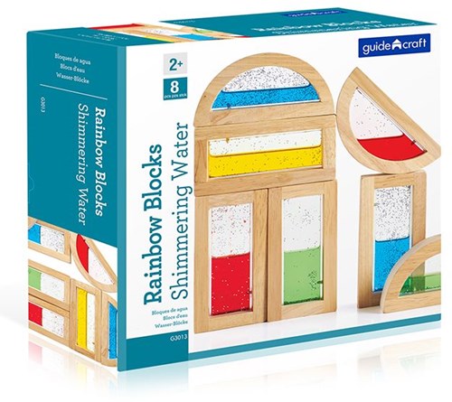 Guidecraft regenboog blokkenset water kleurrijk educatief speelgoed