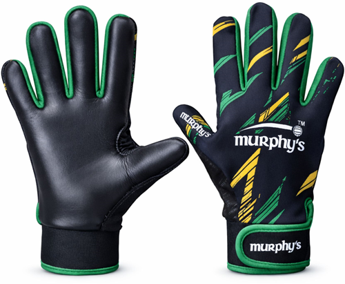 Murphy's Gaelic handschoenen junior grip sport zwart amber groen maat 5