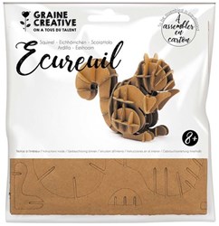 Graine Creative 3D karton knutselset eekhoorn creatief speelgoed