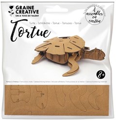 Graine Creative 3D karton schildpad knutselset voor kinderen decoratie