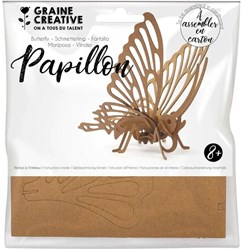 Graine Creative 3D karton knutselset vlinder - creatief speelgoed