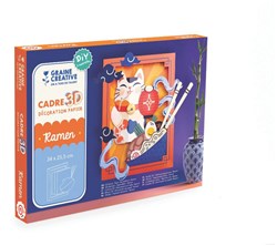 Graine Creative 3D knutselpakket Happy Cat Noodles 34 x 25,5 cm papier