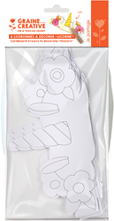Graine Creative unicorn knutselkronen karton 6 stuks voor kinderen