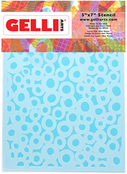 Gelli Arts Gelli Arts Stencil Dots 12,7x17,8 cm