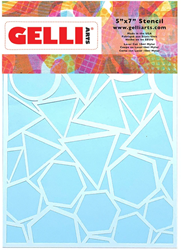 Gelli Arts Gelli Arts Stencil Geo 12,7x17,8 cm