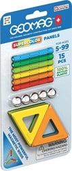 Geomag Supercolor Panels Recycled Blister - 15-delig
