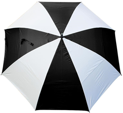 Masters golfparaplu TourDri UV-bescherming zwart-wit 32 inch