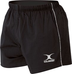 Gilbert rugbybroek sport zwart 2xs - comfortabele match short