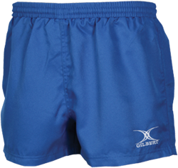Gilbert rugbybroek Saracen II blauw - junior short 7-8 jaar rugby