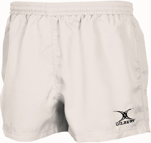 Gilbert rugbybroek Saracen wit - sportshort XXS polyester