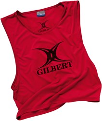 Gilbert rugbyhesje polyester rood - volwassenen sporthesje