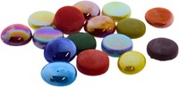 Hobbygroep glas mozaïek stenen rond multi 150 gr creatief knutselen
