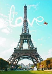 Gold puzzel Love at Paris - 1000 stukjes