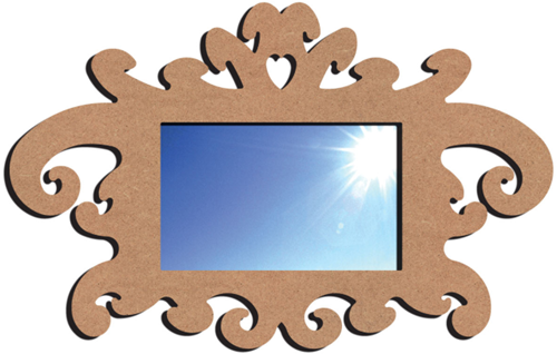 Gomille MDF Barok Spiegel - Creatief speelgoed 58 cm decoratie