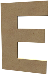 Gomille houten letter E 20 cm decoratie MDF knutsel