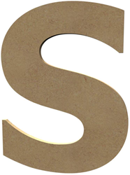 Gomille MDF letter S 20 cm - creatieve knutsel ondergrond