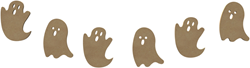 Gomille Halloween slinger spookjes MDF knutselset decoratie
