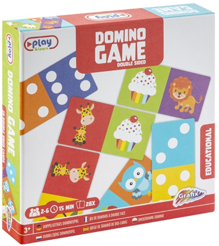 Merkloos Grafix Dubbelzijdig Domino Spel