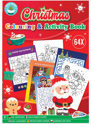 Kerst Kleur- en Activiteitenboek A4