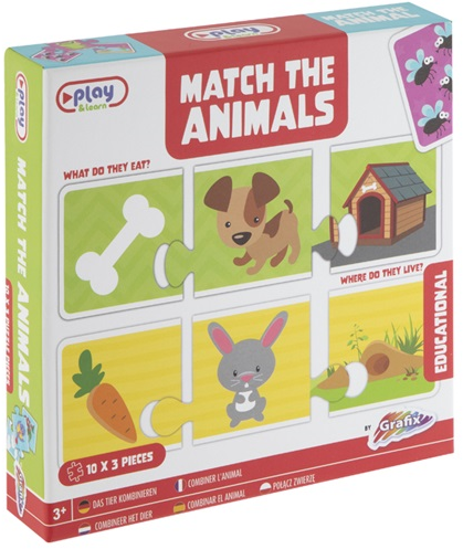 Merkloos Grafix Vind & Match Dieren