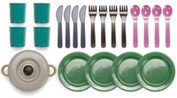 Dantoy speelgoed servies Green Bean - duurzaam eetservies 22-delig-3